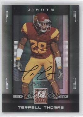 2008 Donruss Elite - [Base] #199 - Rookie - Terrell Thomas /299