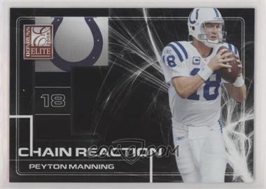 2008 Donruss Elite - Chain Reaction - Black #CR-11 - Peyton Manning /400