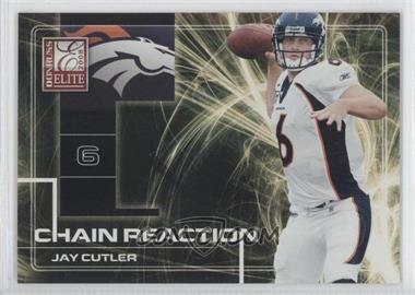 2008 Donruss Elite - Chain Reaction - Gold #CR-14 - Jay Cutler /800