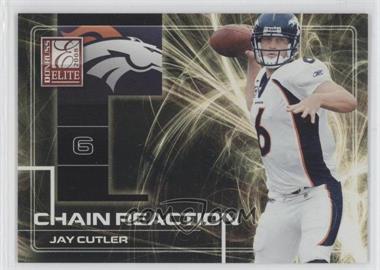 2008 Donruss Elite - Chain Reaction - Gold #CR-14 - Jay Cutler /800