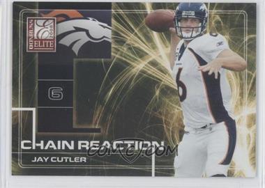 2008 Donruss Elite - Chain Reaction - Gold #CR-14 - Jay Cutler /800