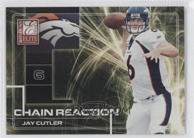 2008 Donruss Elite - Chain Reaction - Gold #CR-14 - Jay Cutler /800