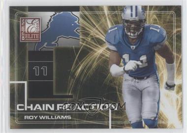 2008 Donruss Elite - Chain Reaction - Gold #CR-18 - Roy Williams /800