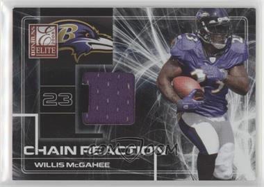 2008 Donruss Elite - Chain Reaction - Jerseys #CR-5 - Willis McGahee /199