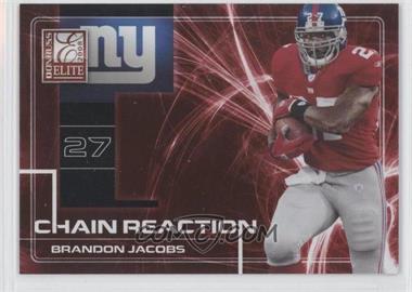 2008 Donruss Elite - Chain Reaction - Red #CR-6 - Brandon Jacobs /200