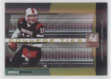 2008 Donruss Elite - College Ties - Gold #CT-22 - Brian Brohm /400