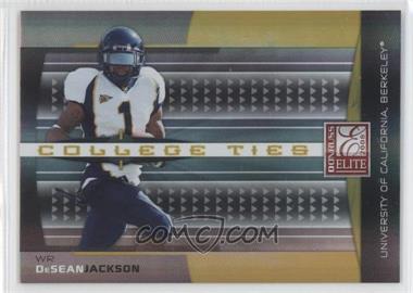 2008 Donruss Elite - College Ties - Gold #CT-8 - DeSean Jackson /400