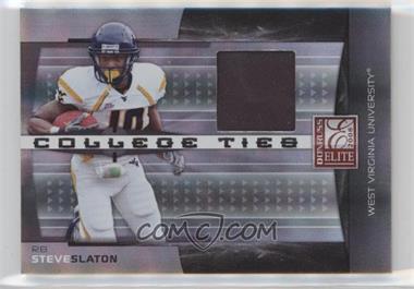 2008 Donruss Elite - College Ties - Jerseys Prime #CT-24 - Steve Slaton /50