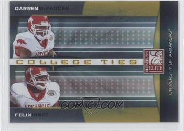 2008 Donruss Elite - College Ties Combos - Gold #CTC-4 - Darren McFadden, Felix Jones /400