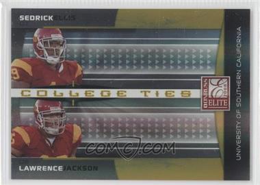 2008 Donruss Elite - College Ties Combos - Gold #CTC-7 - Sedrick Ellis, Lawrence Jackson /400