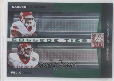 2008 Donruss Elite - College Ties Combos - Green #CTC-4 - Darren McFadden, Felix Jones /800