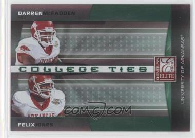 2008 Donruss Elite - College Ties Combos - Green #CTC-4 - Darren McFadden, Felix Jones /800