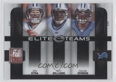2008 Donruss Elite - Elite Teams - Black #ET-12 - Jon Kitna, Roy Williams, Calvin Johnson /800