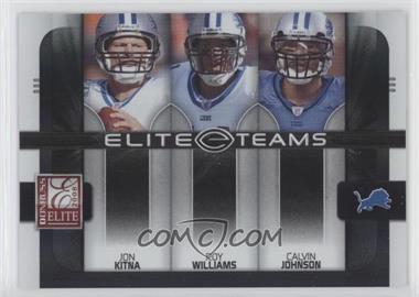 2008 Donruss Elite - Elite Teams - Black #ET-12 - Jon Kitna, Roy Williams, Calvin Johnson /800