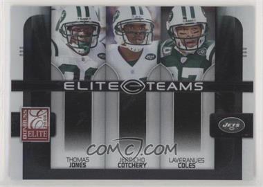 2008 Donruss Elite - Elite Teams - Black #ET-16 - Thomas Jones, Jerricho Cotchery, Laveranues Coles /800