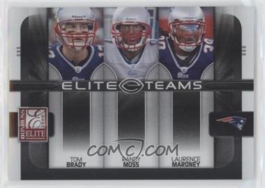 2008 Donruss Elite - Elite Teams - Black #ET-2 - Tom Brady, Randy Moss, Laurence Maroney /800 [Good to VG‑EX]