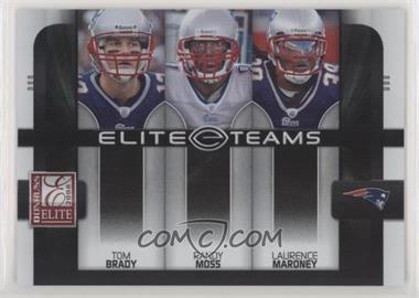 2008 Donruss Elite - Elite Teams - Black #ET-2 - Tom Brady, Randy Moss, Laurence Maroney /800