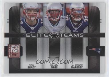 2008 Donruss Elite - Elite Teams - Black #ET-2 - Tom Brady, Randy Moss, Laurence Maroney /800