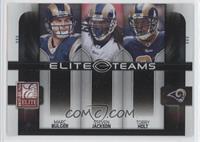 Marc Bulger, Steven Jackson, Torry Holt #/800