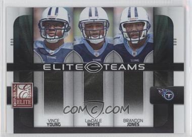 2008 Donruss Elite - Elite Teams - Black #ET-21 - Vince Young, LenDale White, Brandon Jones /800