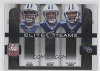 Vince Young, LenDale White, Brandon Jones #/800