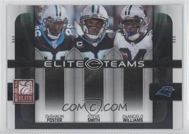 2008 Donruss Elite - Elite Teams - Black #ET-24 - DeShaun Foster, Steve Smith, DeAngelo Williams /800