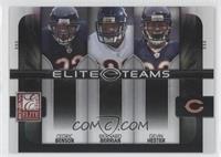 Cedric Benson, Bernard Berrian, Devin Hester #/800