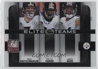 Ben Roethlisberger, Willie Parker, Hines Ward #/800