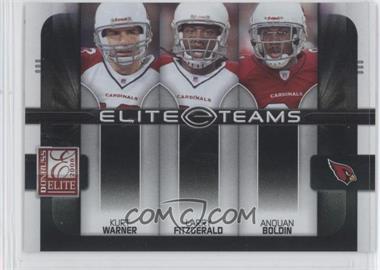 2008 Donruss Elite - Elite Teams - Black #ET-5 - Kurt Warner, Larry Fitzgerald, Anquan Boldin /800