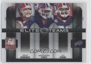 2008 Donruss Elite - Elite Teams - Black #ET-6 - Trent Edwards, Marshawn Lynch, Lee Evans /800