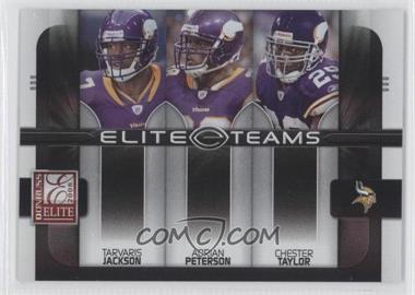 2008 Donruss Elite - Elite Teams - Black #ET-9 - Tarvaris Jackson, Adrian Peterson, Chester Taylor /800