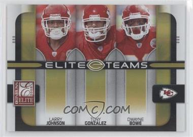 2008 Donruss Elite - Elite Teams - Gold #ET-14 - Larry Johnson, Tony Gonzalez, Dwayne Bowe /200