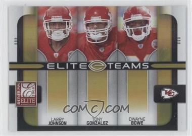 2008 Donruss Elite - Elite Teams - Gold #ET-14 - Larry Johnson, Tony Gonzalez, Dwayne Bowe /200