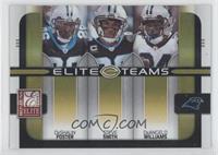 DeShaun Foster, Steve Smith, DeAngelo Williams #/200