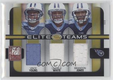 2008 Donruss Elite - Elite Teams - Jerseys #ET-21 - Vince Young, LenDale White, Brandon Jones /199