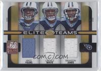 Vince Young, LenDale White, Brandon Jones #/199