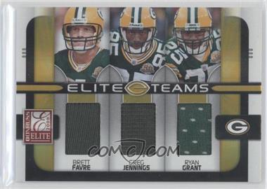 2008 Donruss Elite - Elite Teams - Jerseys #ET-7 - Brett Favre, Greg Jennings, Ryan Grant /199