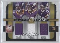 Tarvaris Jackson, Adrian Peterson, Chester Taylor #/199