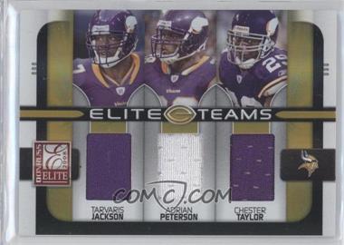 2008 Donruss Elite - Elite Teams - Jerseys #ET-9 - Tarvaris Jackson, Adrian Peterson, Chester Taylor /199