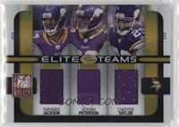 Tarvaris Jackson, Adrian Peterson, Chester Taylor #/199