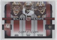 Drew Brees, Reggie Bush, Marques Colston #/400