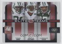 Thomas Jones, Jerricho Cotchery, Laveranues Coles #/400