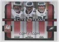 Donovan McNabb, Brian Westbrook, Kevin Curtis #/400