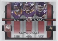 Tarvaris Jackson, Adrian Peterson, Chester Taylor #/400