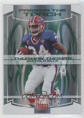 2008 Donruss Elite - Passing the Torch - Green #PT-4 - Thurman Thomas, Marshawn Lynch /400