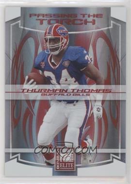 2008 Donruss Elite - Passing the Torch - Red #PT-4 - Thurman Thomas, Marshawn Lynch /800