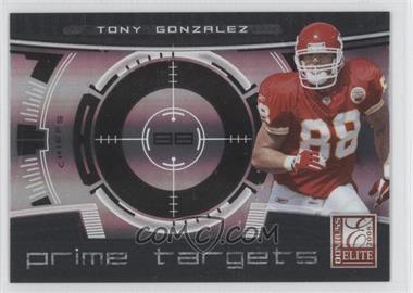 2008 Donruss Elite - Prime Targets - Black #PT-12 - Tony Gonzalez /400