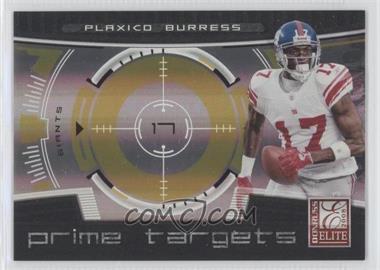 2008 Donruss Elite - Prime Targets - Gold #PT-14 - Plaxico Burress /800