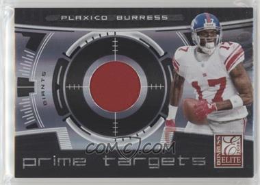 2008 Donruss Elite - Prime Targets - Jerseys Prime #PT-14 - Plaxico Burress /50