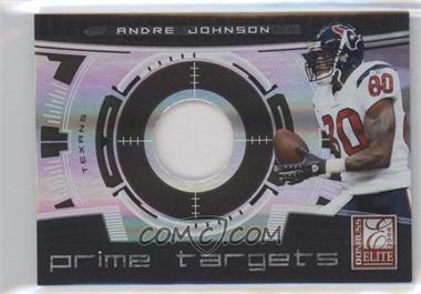 2008 Donruss Elite - Prime Targets - Jerseys Prime #PT-22 - Andre Johnson /50